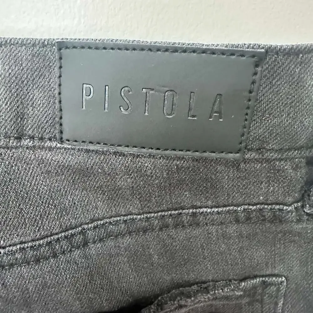 PISTOLA Cassie Super High Rise Straight in Retrograde - Picture 6 of 8